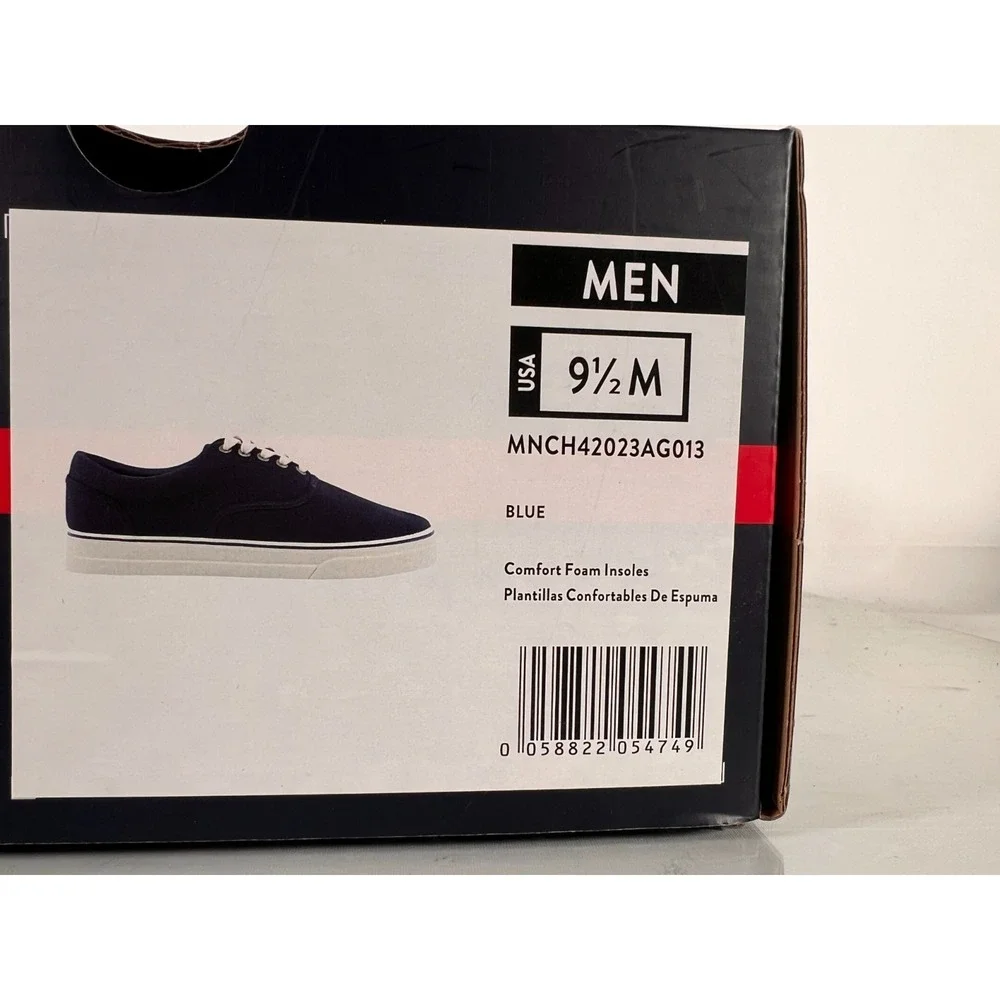 Chaps Mens‎ Canvas Lace Up simple versatile Shoes Sneakers Size 9.5 M Blue